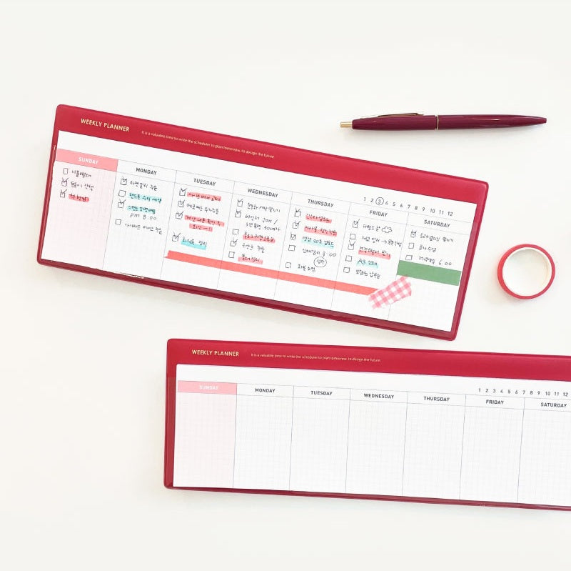 Jam Studio Weekly Desk Pad & Refills