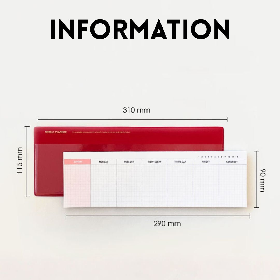 Jam Studio Weekly Desk Pad & Refills