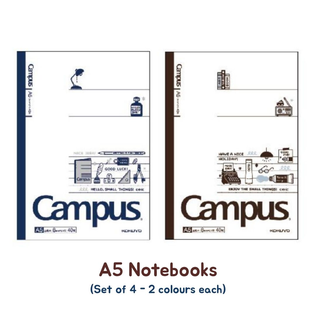 Kokuyo x Eric Campus Dot-Lined A5 Notebooks (Set of 4)