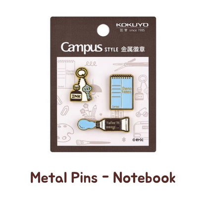 Kokuyo x Eric Campus Enamel Pins (Set of 3)