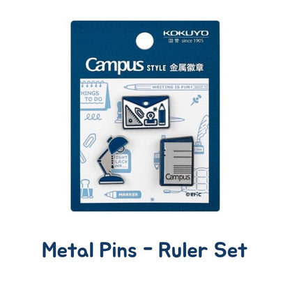 Kokuyo x Eric Campus Enamel Pins (Set of 3)