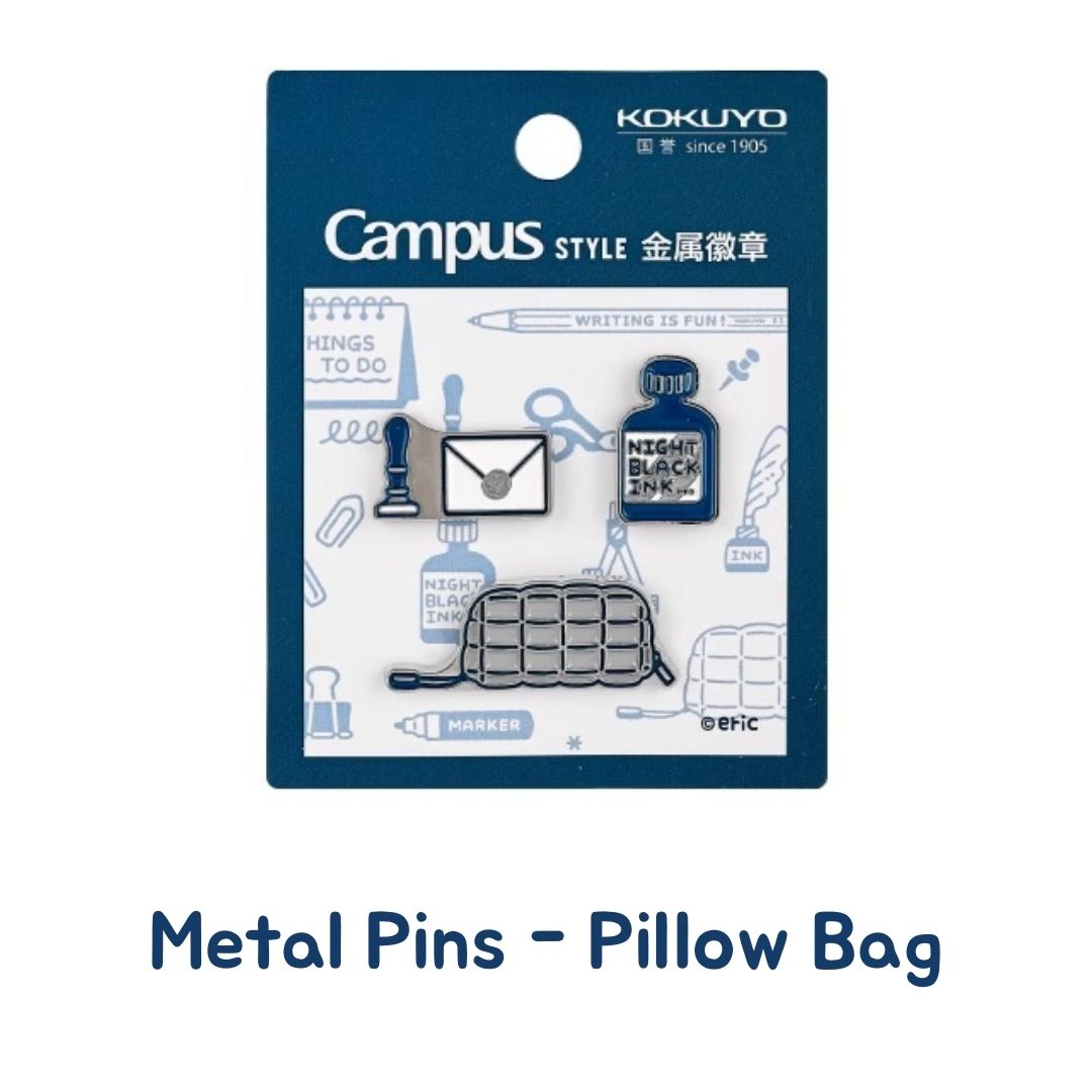 Kokuyo x Eric Campus Enamel Pins (Set of 3)
