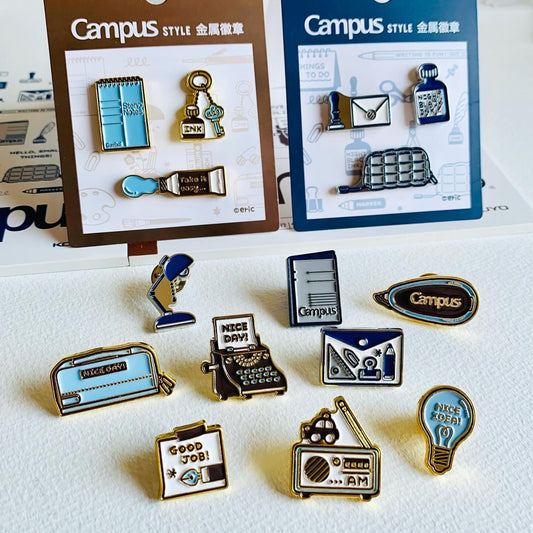 Kokuyo x Eric Campus Enamel Pins (Set of 3)