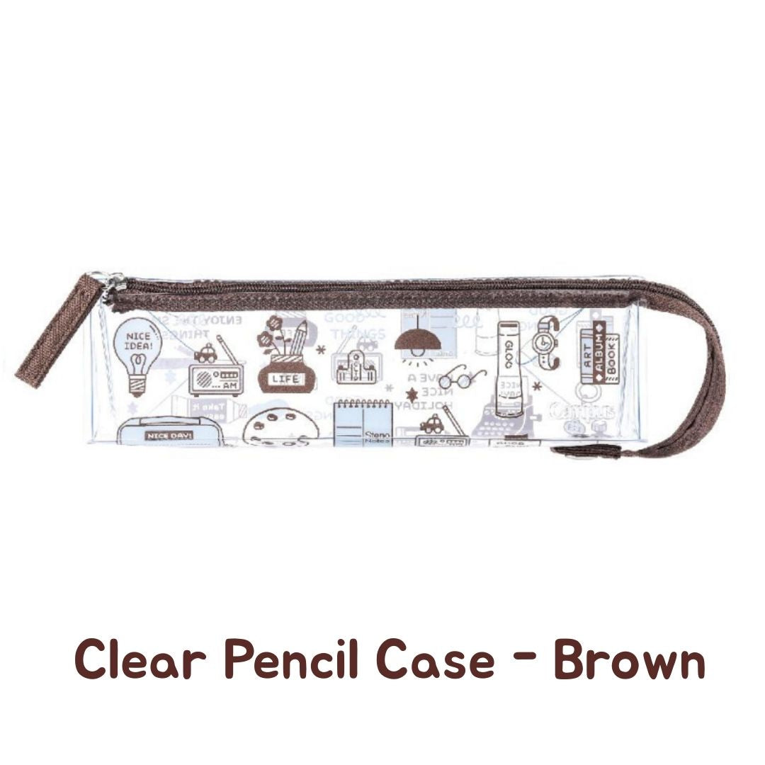 Kokuyo x Eric Campus Clear Pencil Cases