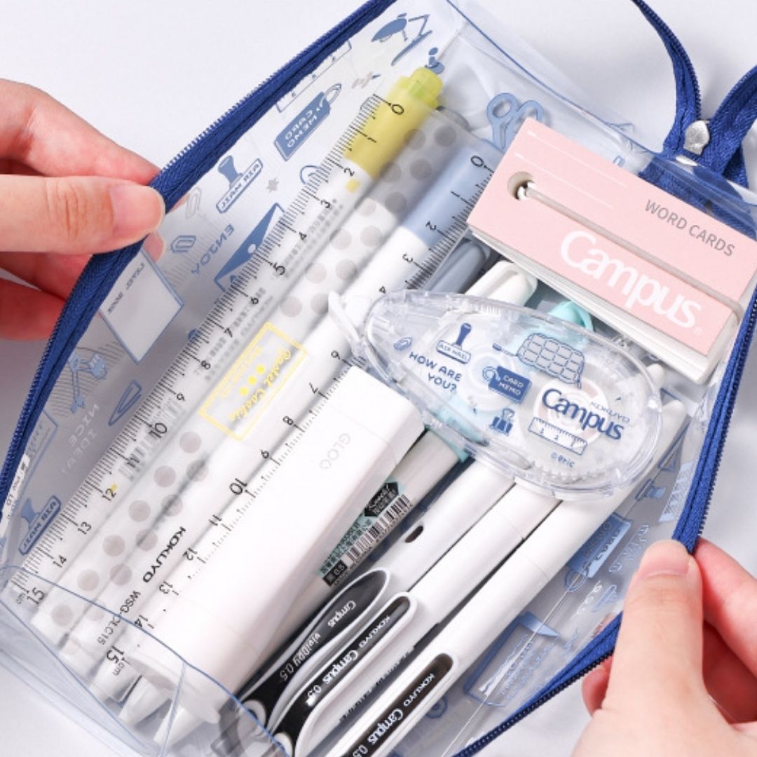 Kokuyo x Eric Campus Clear Pencil Cases