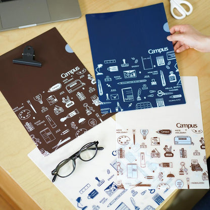 Kokuyo x Eric Campus A4 Folders (Set of 4)