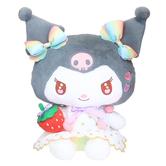 Sanrio x 50th Anniversary Strawberry Newspaper Plush Toy - Kuromi (M)