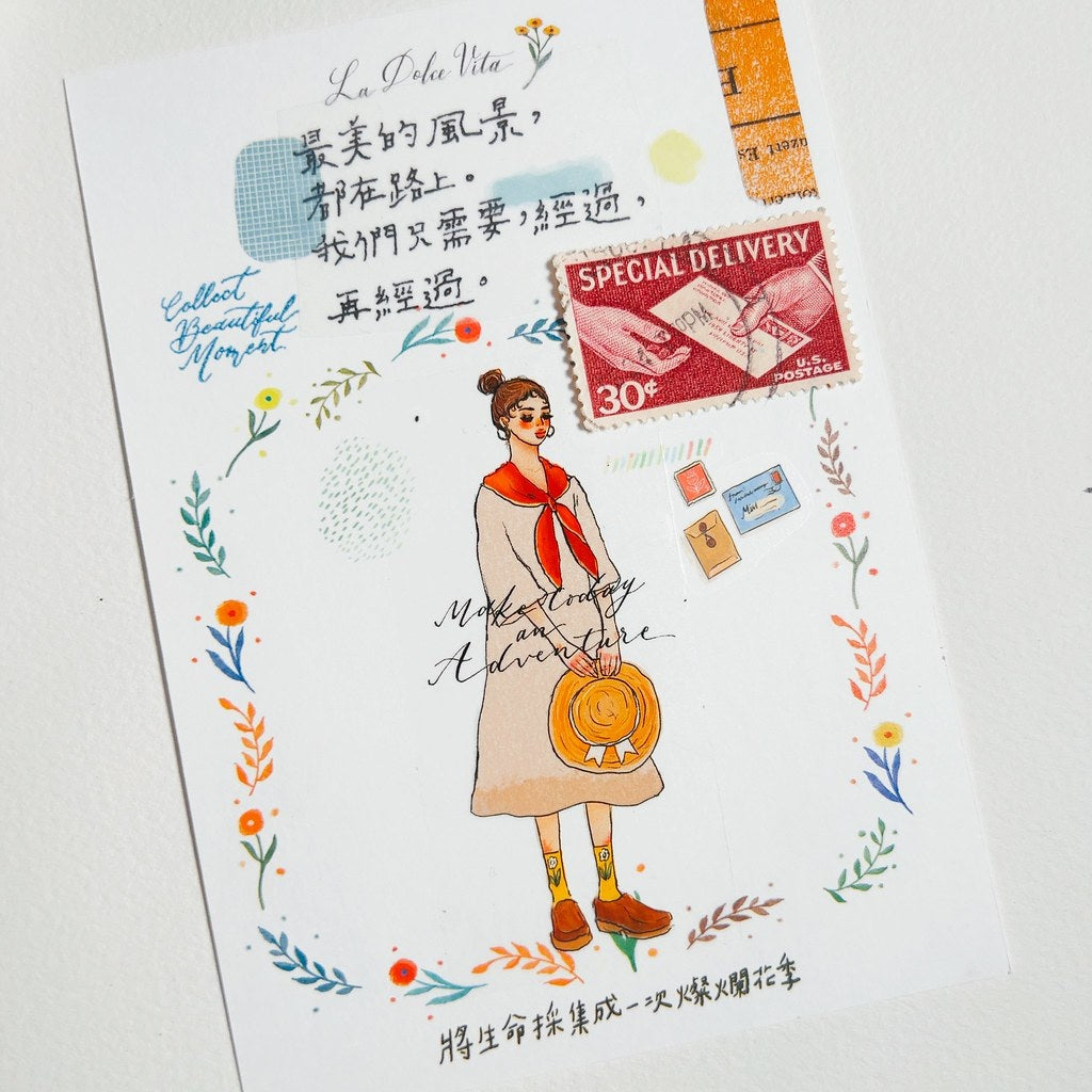 La Dolce Vita Studio Matte PET Tape Sample - Song of Flowers