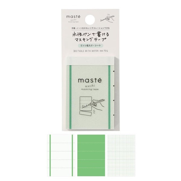 Mark's Masté Writable Perforated Masking Sheet - Line | Green