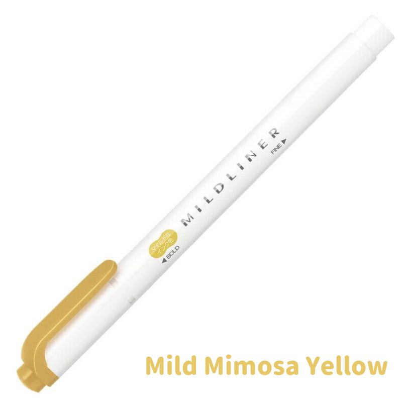 [2025 New Colours] Zebra MILDLINER Double Ended Highlighter - Calm & Mild | Individual Pens