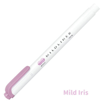 [2025 New Colours] Zebra MILDLINER Double Ended Highlighter - Calm & Mild | Individual Pens