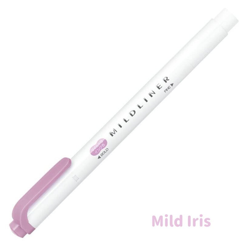 [2025 New Colours] Zebra MILDLINER Double Ended Highlighter - Calm & Mild | Individual Pens