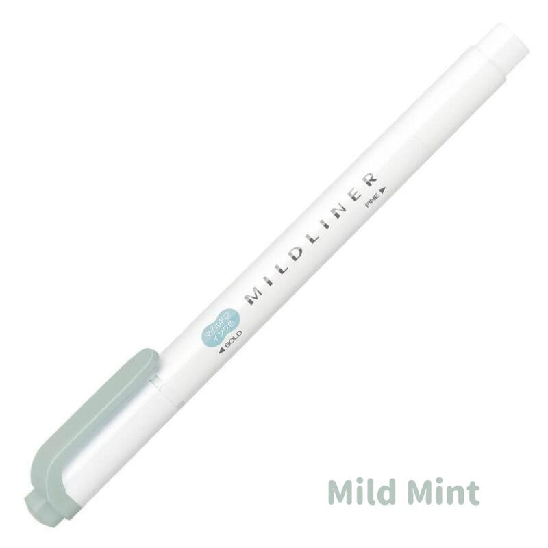[2025 New Colours] Zebra MILDLINER Double Ended Highlighter - Calm & Mild | Individual Pens