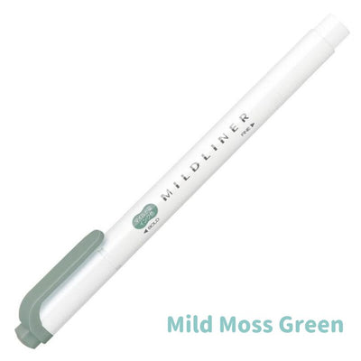 [2025 New Colours] Zebra MILDLINER Double Ended Highlighter - Calm & Mild | Individual Pens