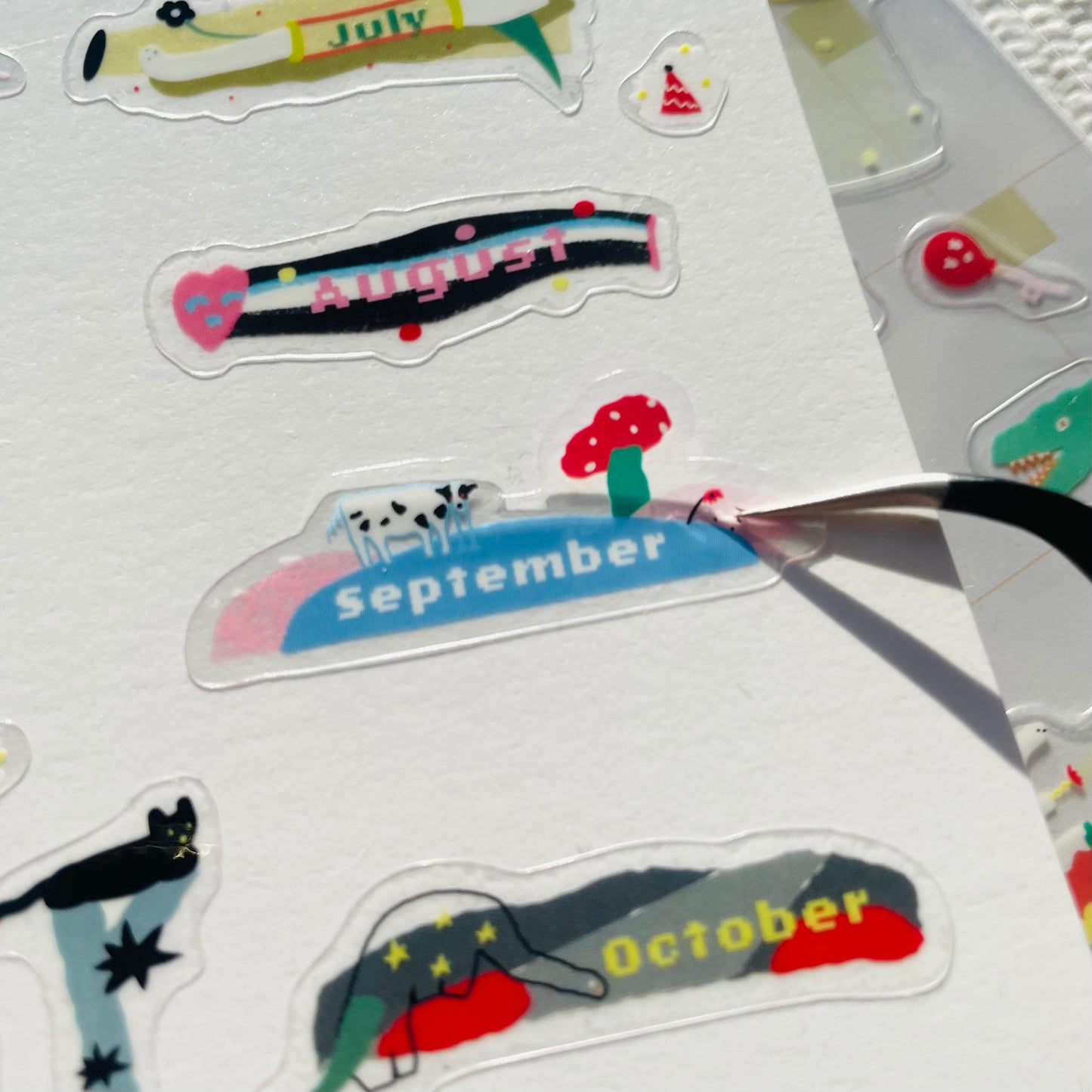 Macaron TOE Clear Monthly Stickers - I'll Stand By You