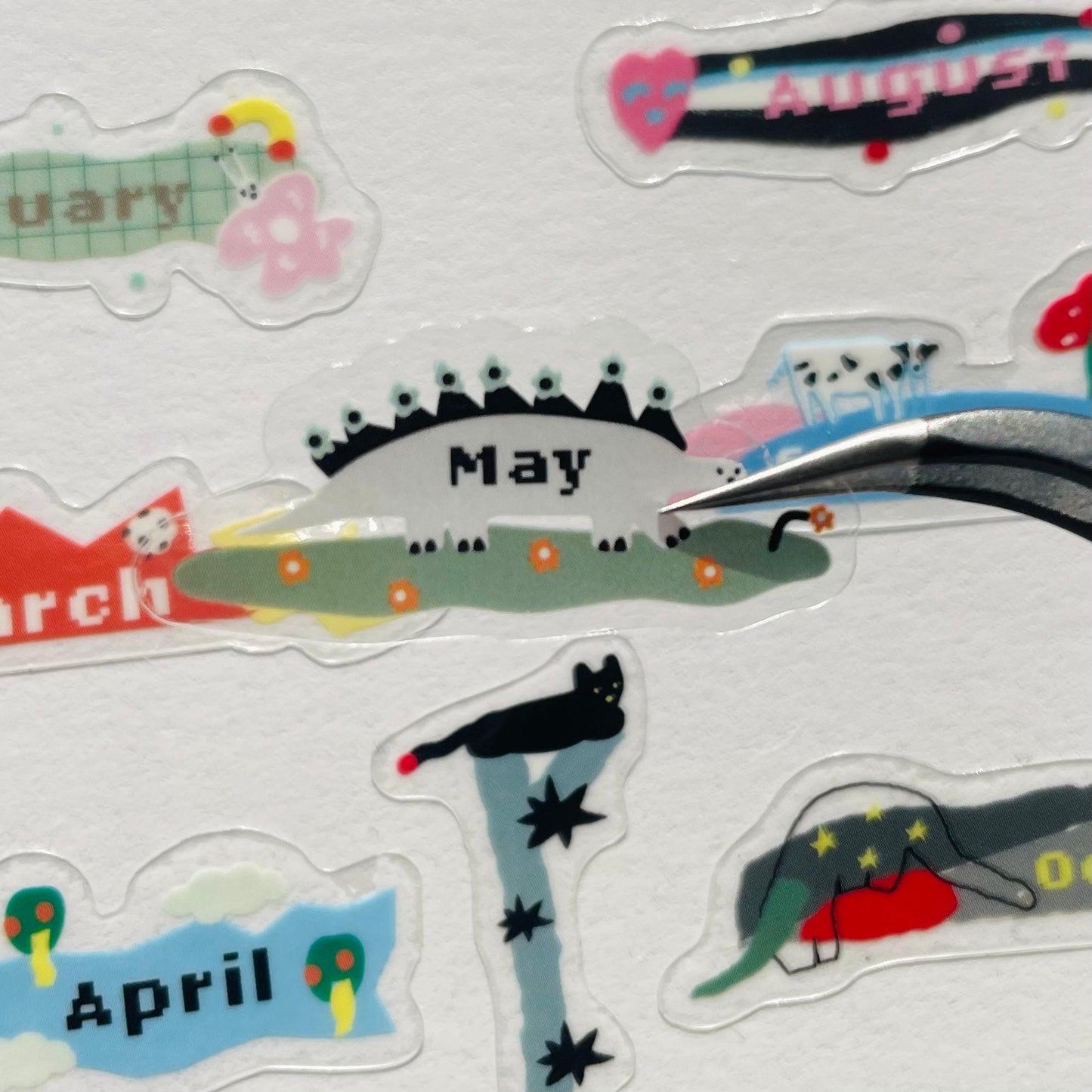 Macaron TOE Clear Monthly Stickers - I'll Stand By You