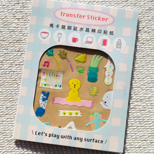 Macaron TOE Crystal Transfer Sticker - Namaste