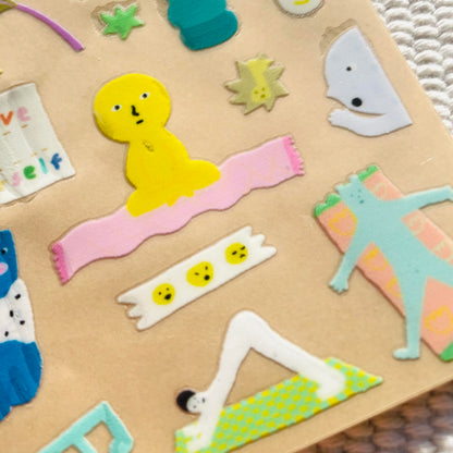Macaron TOE Crystal Transfer Sticker - Namaste