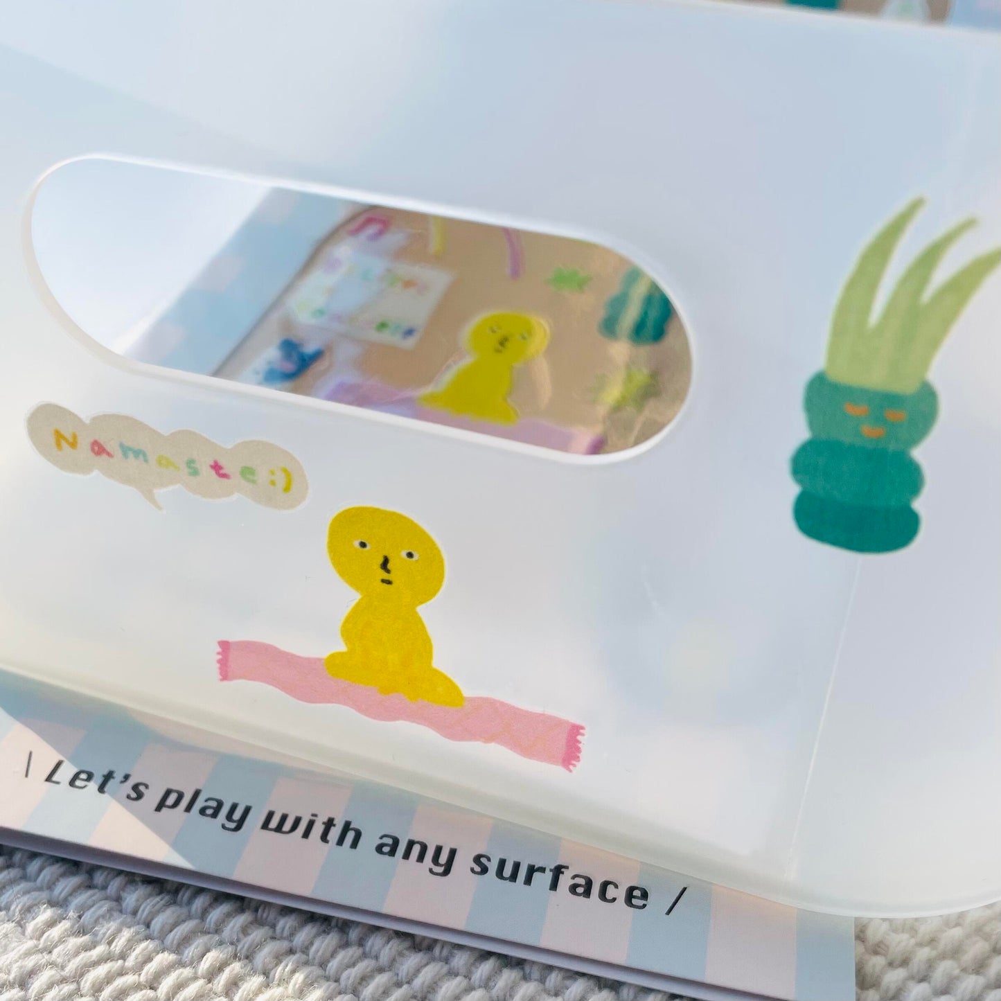 Macaron TOE Crystal Transfer Sticker - Namaste