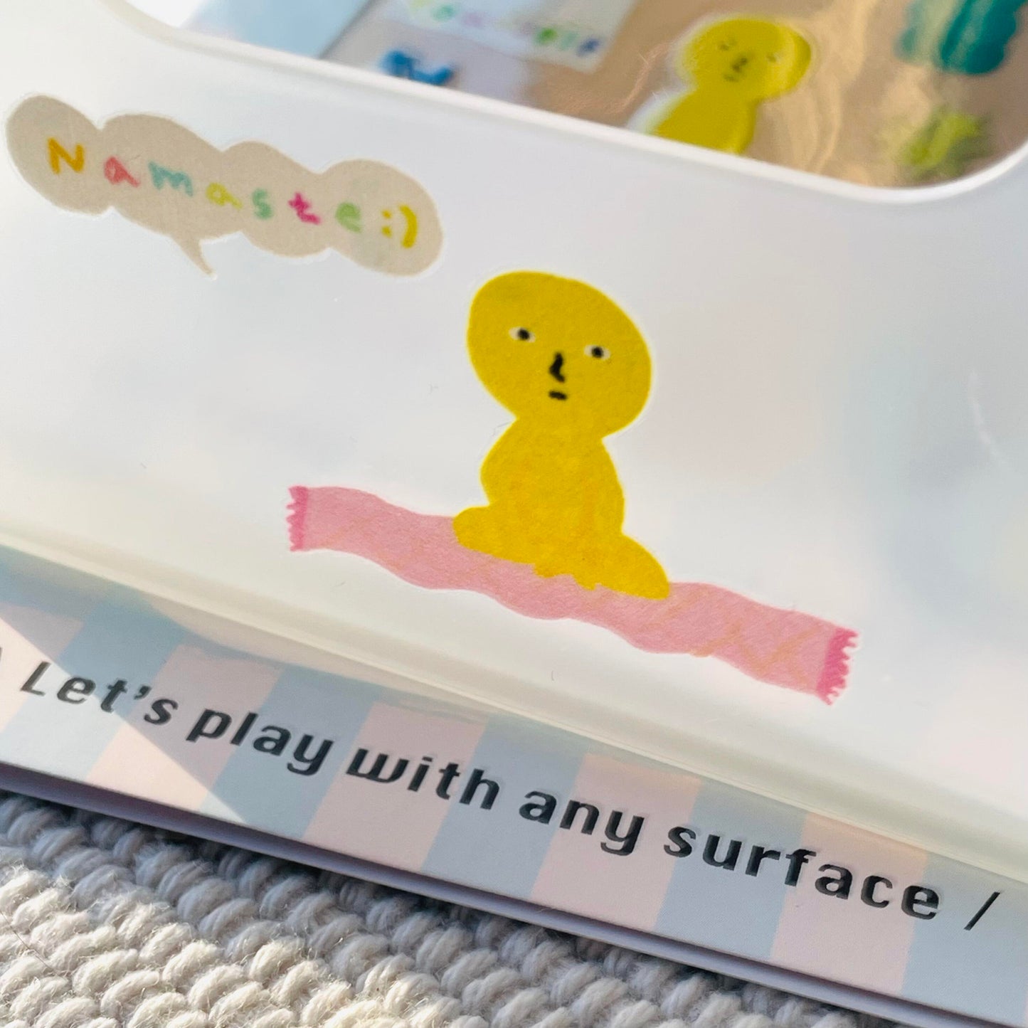 Macaron TOE Crystal Transfer Sticker - Namaste