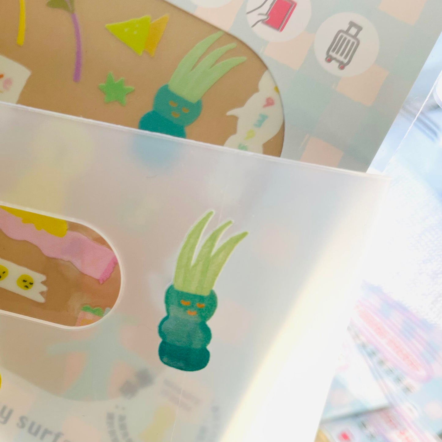 Macaron TOE Crystal Transfer Sticker - Namaste