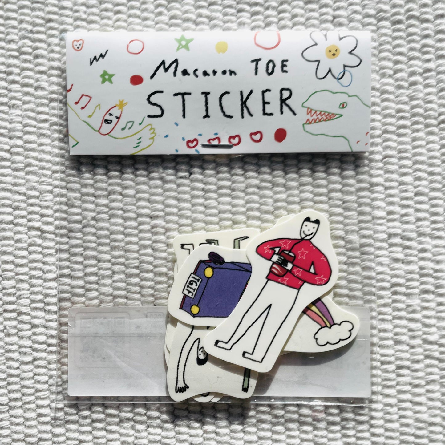 Macaron TOE Flake Sticker - Big Smile Everywhere