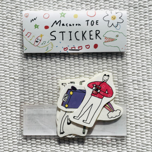 Macaron TOE Flake Sticker - Big Smile Everywhere