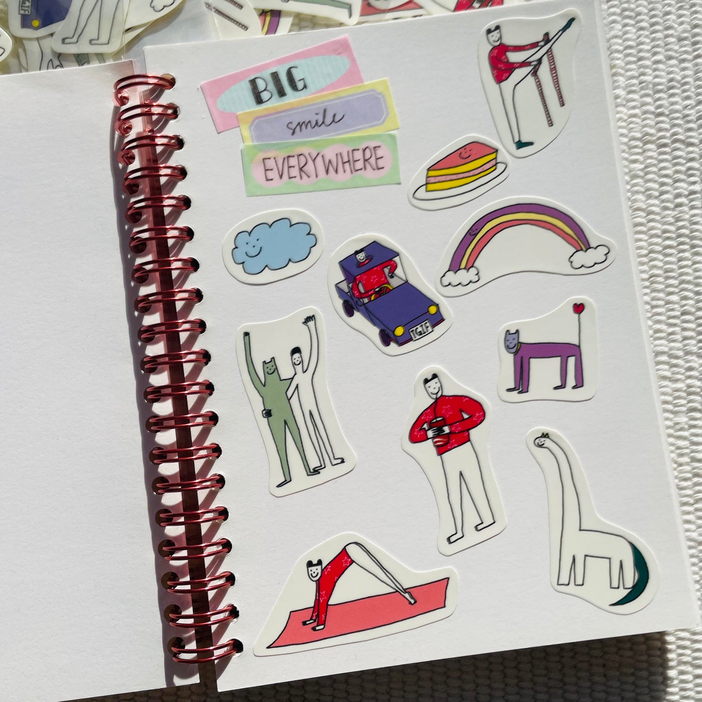 Macaron TOE Flake Sticker - Big Smile Everywhere