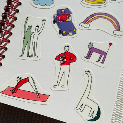 Macaron TOE Flake Sticker - Big Smile Everywhere