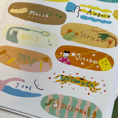 Macaron TOE Monthly Stickers - Lovely Little Days