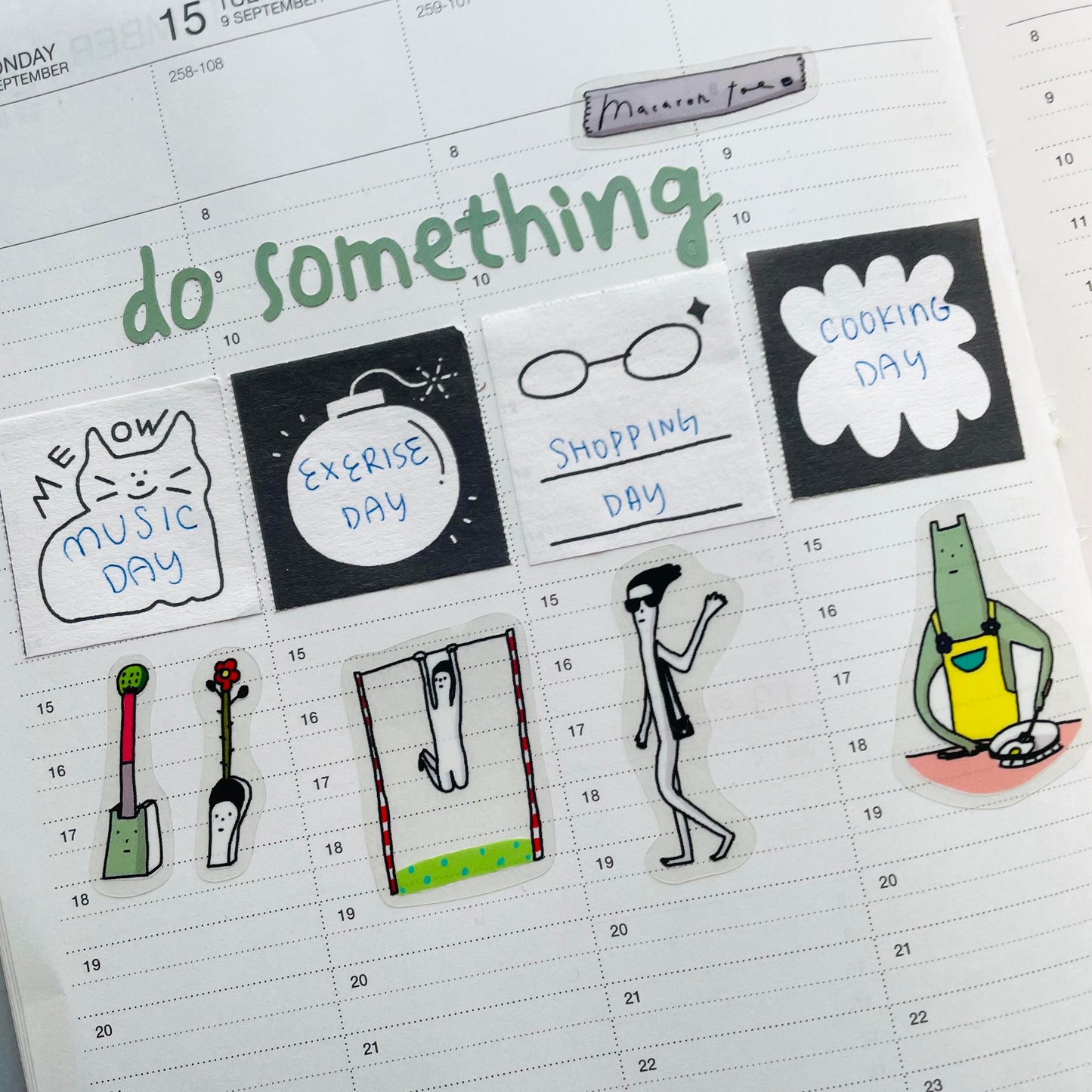 Macaron TOE Clear Sticker - Do Something