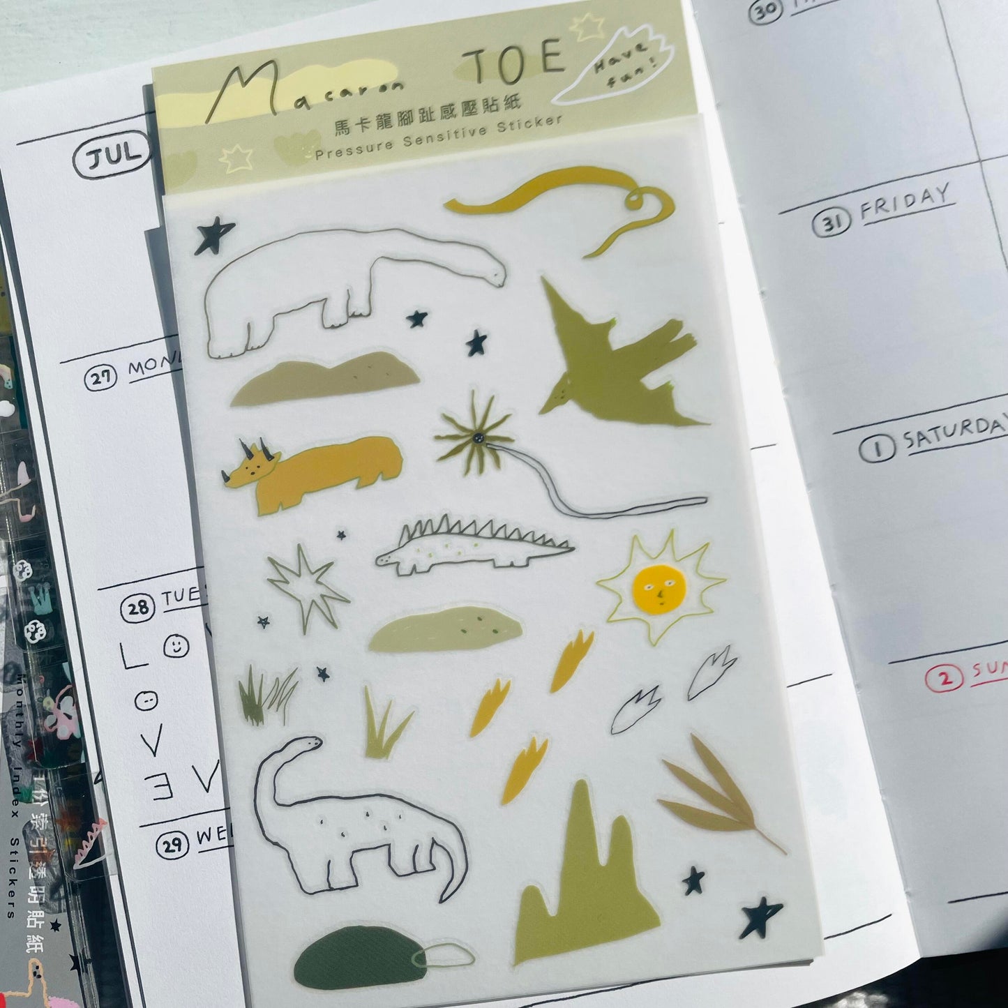 Macaron TOE Transfer Sticker - After Dark