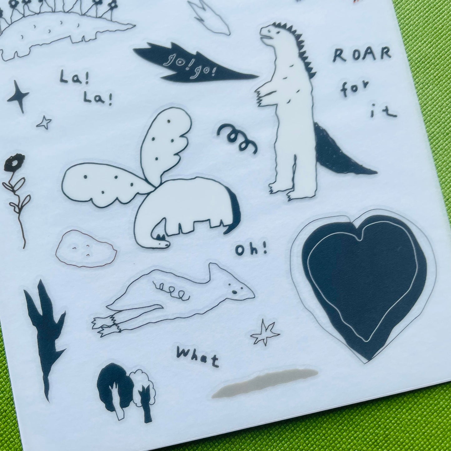 Macaron TOE Transfer Sticker - Dinosaur Whispers