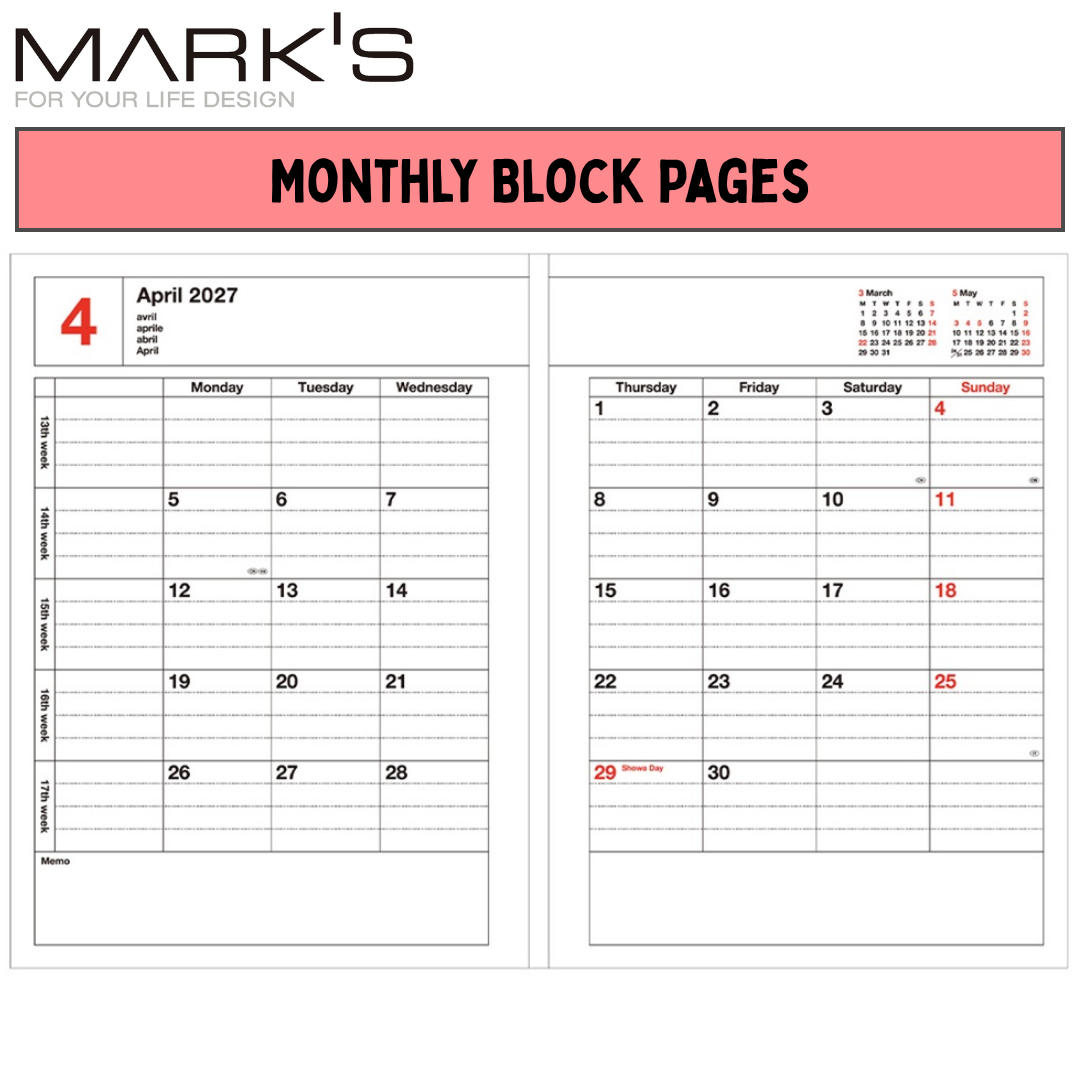 Mark's 2027 Notebook Calendar - Small | Vertical | Bunch Brother