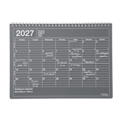 Mark's 2027 Notebook Calendar - Medium | Horizontal