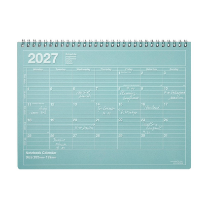 Mark's 2027 Notebook Calendar - Medium | Horizontal