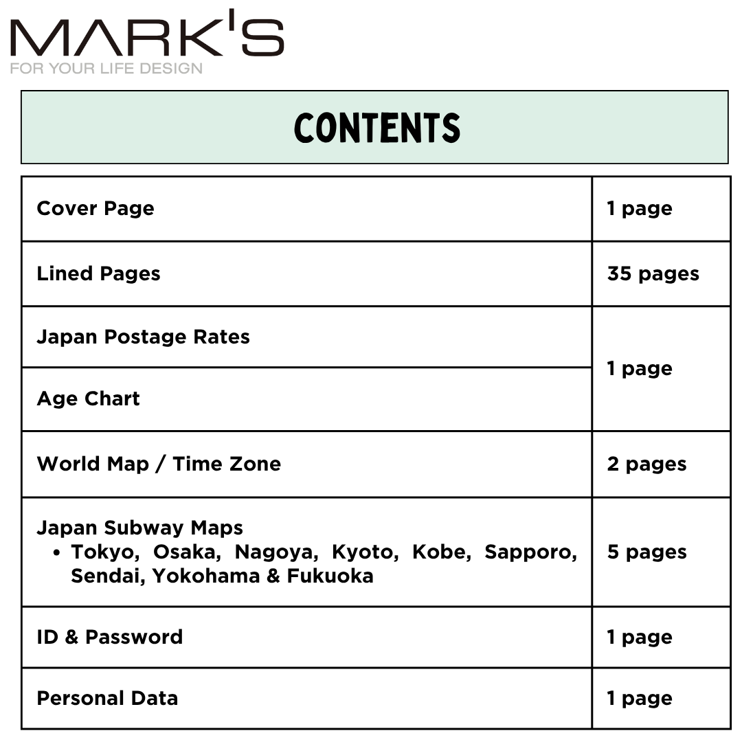 Mark's 2027 Planner Diary - B6 | Weekly Left | Refill