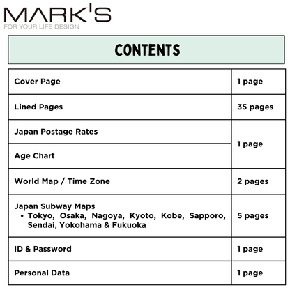 Mark's 2027 Planner Diary - B6 | Weekly Left | Refill
