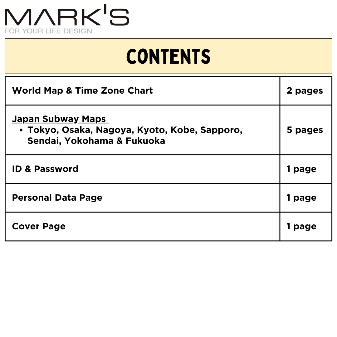 Mark's 2027 Planner Diary - B6 | Weekly Vertical | Grand de Paris