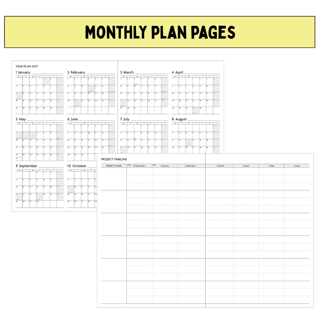 Mark's 2027 Planner Diary - Semi A5 | Weekly + Notes | EDiT Nuanced Colour