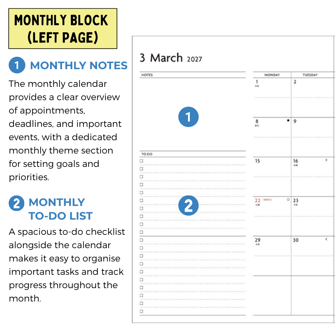 Mark's 2027 Planner Diary - Semi A5 | Weekly + Notes | EDiT Nuanced Colour