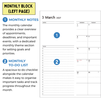 Mark's 2027 Planner Diary - Semi A5 | Weekly + Notes | EDiT Nuanced Colour