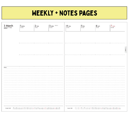 Mark's 2027 Planner Diary - Semi A5 | Weekly + Notes | EDiT Nuanced Colour