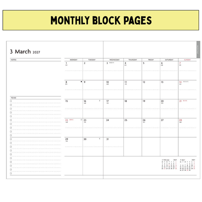 Mark's 2027 Planner Diary - Semi A5 | Weekly + Notes | EDiT Nuanced Colour