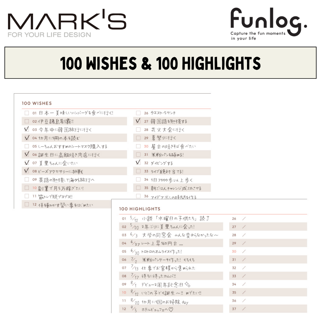 Mark's 2027 Planner Diary - Square | Weekly Block | Funlog Clear Slide Zipper