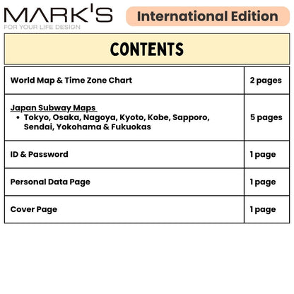 Mark's 2027 Planner Diary - B6 | Weekly Vertical | Colour