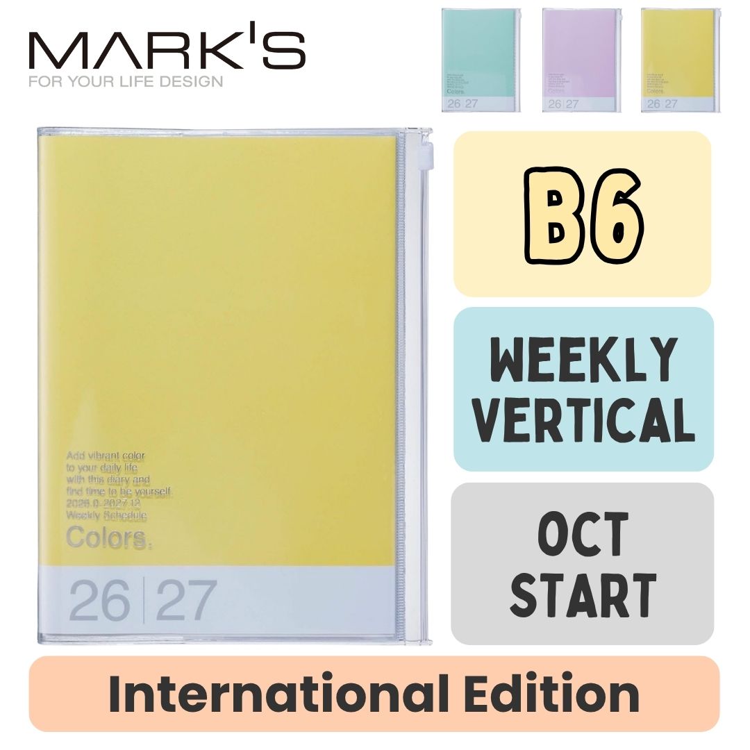 Mark's 2027 Planner Diary - B6 | Weekly Vertical | Colour