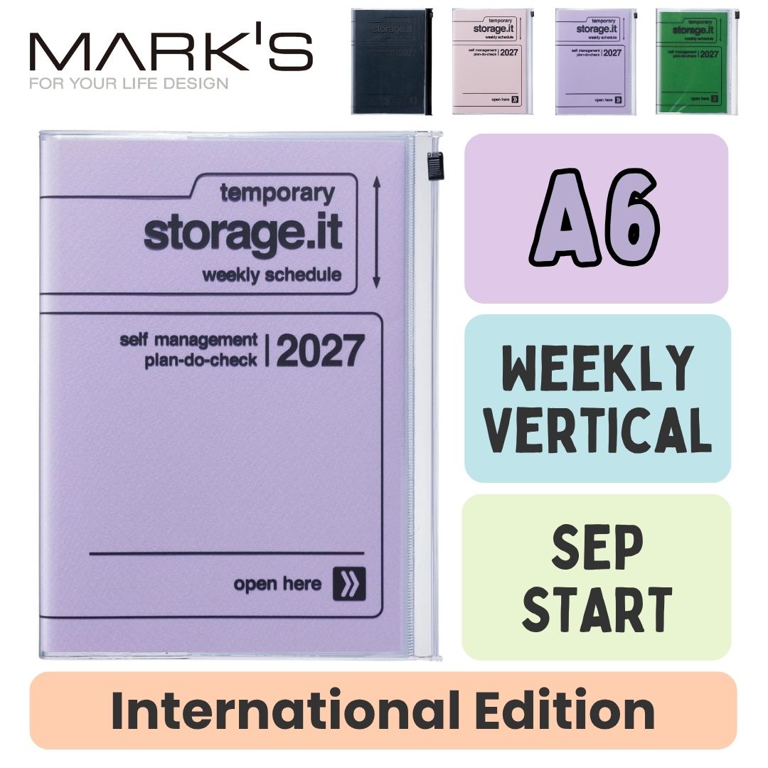 Mark's 2027 Planner Diary - A6 | Weekly Vertical | Storage.it