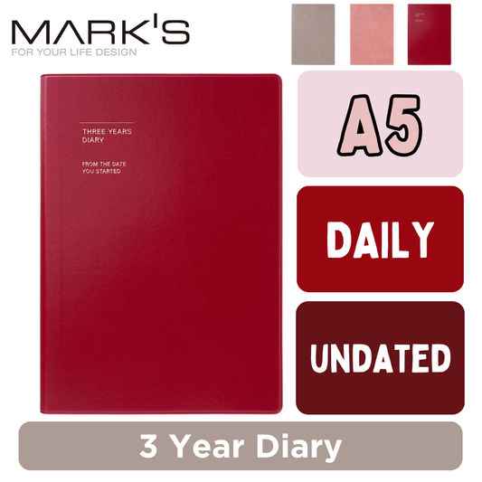 Mark's 3 Year Diary - A5 | Undated