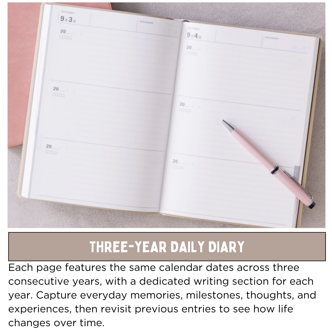 Mark's 3 Year Diary - A5 | Undated